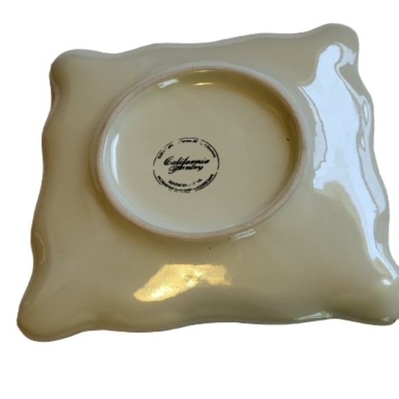 California Pantry, Embossed Square, Candle holder/trivet, Cream. - Picture 2 of 4